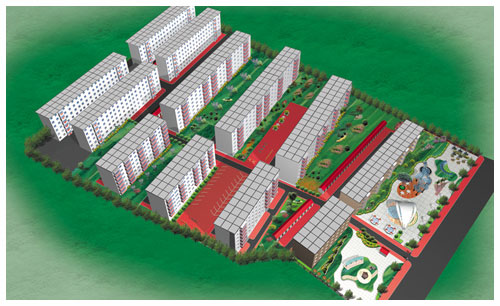 遼寧電子工程學(xué)校廣場(chǎng)規(guī)劃平面效果圖