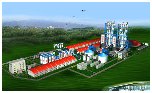 遼寧富山水泥公司廠區(qū)規(guī)劃圖