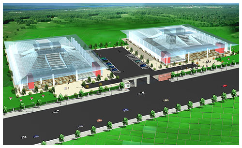 遼寧遼陽暢隆花卉交易大廳設計