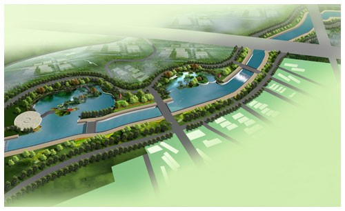 遼陽縣兵馬河河道治理規(guī)劃局部效果圖Ⅱ