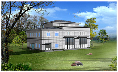 遼寧電力遼陽電力變電所樓體造型設(shè)計(jì)