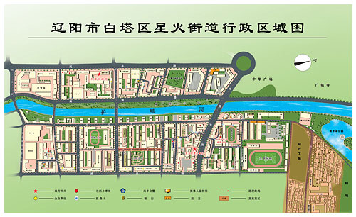 遼陽星火區(qū)域平面圖