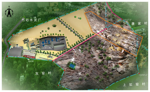 遼華水泥廠廠區(qū)規(guī)劃效果平面圖