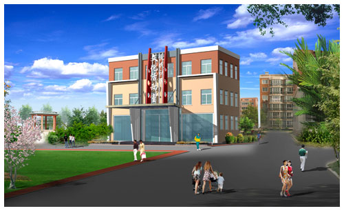 遼陽(yáng)躍進(jìn)街道辦事處樓體設(shè)計(jì)